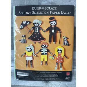 Paper Source Spooky Skelton Paper‎ Dolls